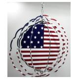 American Flag Metal Wind Spinner