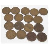 Lincoln Wheat Cents - 1920-D, 1920, (2) 1921,
