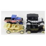 (4) Vintage Toy Cars - Model A, 1911 & 1915
