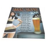 * Man Cave Metal Sign
