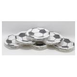 6 New 20 Count Soccer Ball Lunch Plates