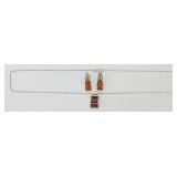 Sterling Silver Baltic Amber Necklace and