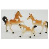* 3 Bone China Set of Horses