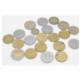 Bag of 21 Coins - 17 Italian Coins (Two 500 Lire,