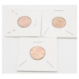 3 Uncirculated 2025 Lincoln Pennies - Last Year