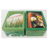 2 Metal Tins Full of Baseball Cards - Hundreds of