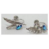 Vintage Signed Sterling Silver Earrings