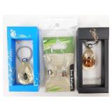 Bugs - 2 Keychains & a Pair of Earrings