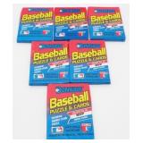 6 Sealed Wax Packs of 1989 Donruss Baseball Cards