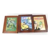 3 Vintage Board Games - Includes Clue, Monopoly