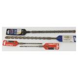 2 Hilti Mason Drill Bits, 2 Tru Cut Carbide