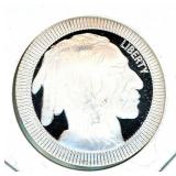 Buffalo Silver 1 oz Round - Ribbed Design, .999