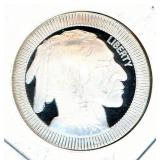 Buffalo Silver 1 oz Round - Ribbed Design, .999