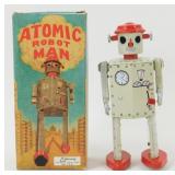1997 5ï¿½ Schylling Atomic Robot Man - Olive Color.