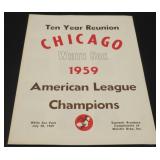 Vintage 1969 Souvenir Program 1959 Chicago White