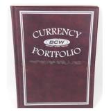 Currency Portfolio Book with Protector Pages -
