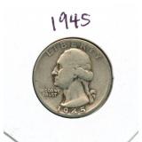 1945 Washington Silver Quarter
