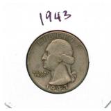 1943 Washington Silver Quarter
