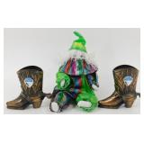 (2) Niagara Falls Canada Brass Cowboy Boot