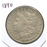 1890 Morgan Silver Dollar