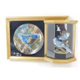 * Blue Jay Plate & Figurine in Case