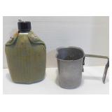 Vintage Military Canteen & Cup