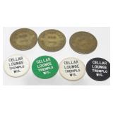 Trempealeau, WI, Tavern Beer Tokens