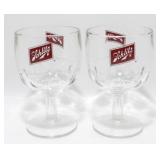 * Schlitz Beer Goblets, Mugs (2) - Heavy Glass