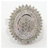 Sterling Silver 1-ctw Diamond Ring, Looks Like