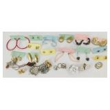 25 Pairs of Earrings - Clip & Studs