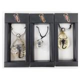 Black Scorpions - 2 Keychains & a Necklace