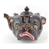 * Vintage Dog Face Teapot Coffee Pot