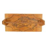 Vintage Wood Burned Horse Rack