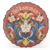 Vintage Rosemaling Plate