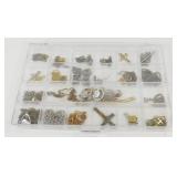 24 Assorted Necklaces & Pins