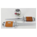 (2) ATC Super Deluxe Dagger Lighters and