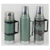 * Group of 3 Vintage Stanley Thermoses