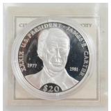 20g .999 Silver James Carter Coin