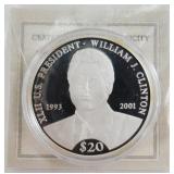 20g .999 Silver Bill Clinton Coin