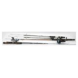 ** Pair (2) of Fishing Poles with Reels -