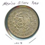 1963 Mexico Silver Peso