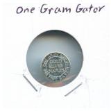 One Gram Gator - 1 gram .999 Silver