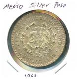 1962 Mexico Silver Peso