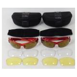 2 Ryders Eyewear Sunglasses with Extra Lenses and
