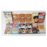 Group of Sports VHS Movies - Half are Sealed, 12