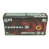 * 45 Auto Federal 50 Rounds - Unopened, 230 grain