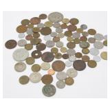 81 Foreign Coins - Possible Silver??