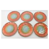 Ganz Coral Bliss Melamine Dinner Plates