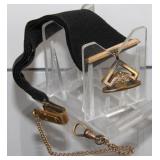 Antique WEH Co. Pocket Watch Ribbon and Chain