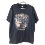 Black Size 2XL T-Shirt with Picture & Logo - New